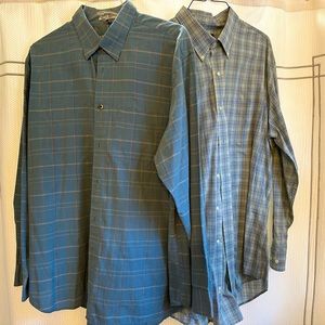 2 men’s xl dress shirts
